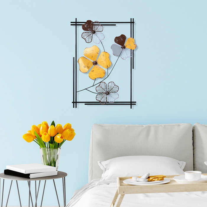 Wallity Shannan 3 Escultura de pared de metal multicolor
